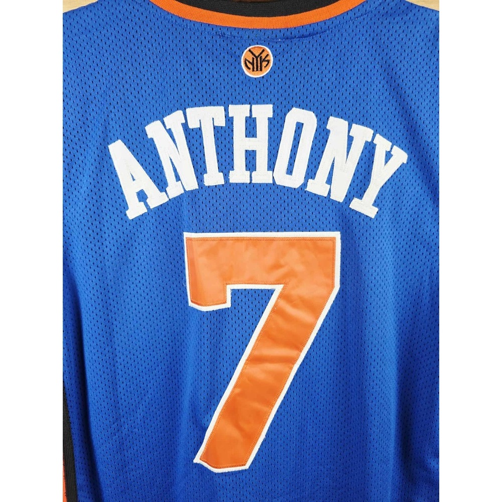 Carmelo Anthony New York Knicks NBA Jersey Men 2XL 54 Adidas Sewn Vtg Melo #7 - Picture 2 of 8
